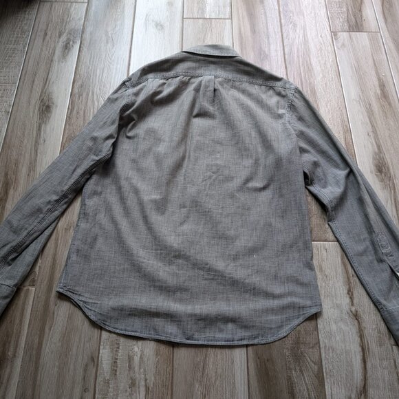 Old Navy Shirt, Men's Size Large, Brown, Button Down Long Sleeve, Slim Fit - Picture 2 of 6